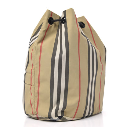 Burberry Econyl Icon Stripe Phoebe Drawcord Pouch Archive Beige 3 of 9