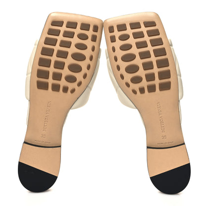 Bottega Veneta Nappa Quilted Rubber Lido Flat Sandals 39 Sea Salt 5 of 7