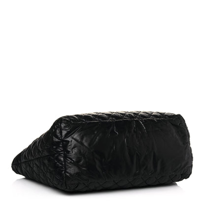 Chanel Nylon Quilted Large Coco Cocoon Tote Black 3 of 12