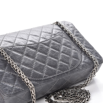 Chanel Aged Calfskin Quilted 50th Anniversary 2.55 Reissue 225 Flap Grey 9 of 11