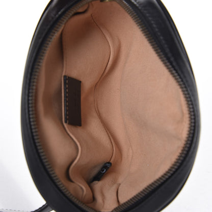 Gucci Calfskin Matelasse GG Marmont Belt Bag 85 34 Black 5 of 11