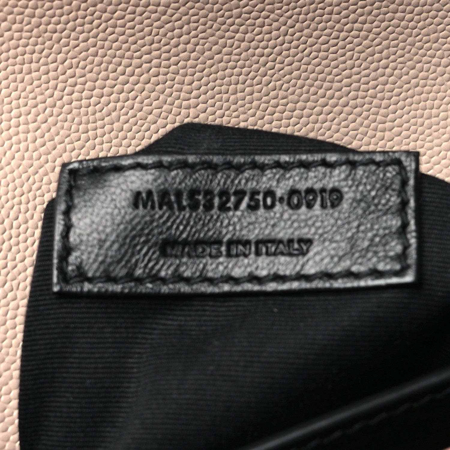Saint Laurent Grain De Poudre Monogram Cassandra Clasp Bag Marble Pink 7 of 12