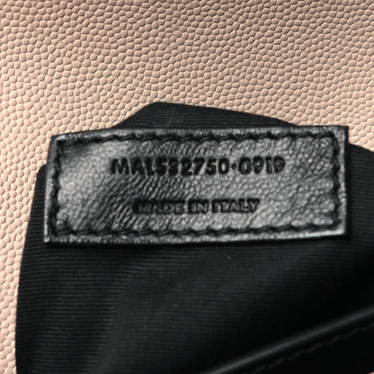 Saint Laurent Grain De Poudre Monogram Cassandra Clasp Bag Marble Pink 7 of 12