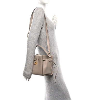Tom Ford Grained Calfskin Small Padlock Top Handle Beige 2 of 12