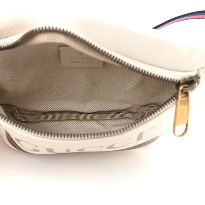 Gucci Grained Calfskin Small Logo Belt Bag White 5 of 9