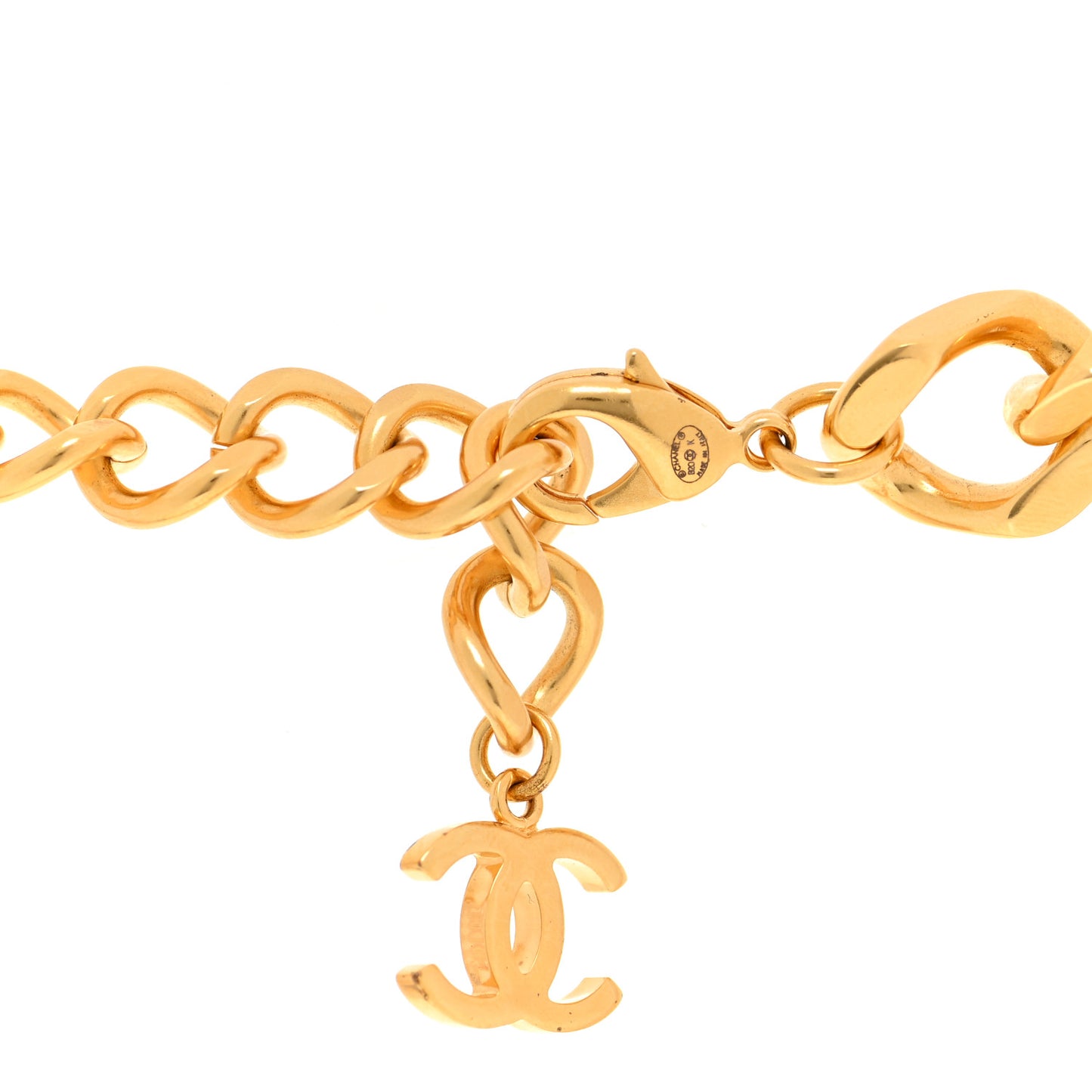Metal Pearl Resin Obazine CC Choker Gold Black