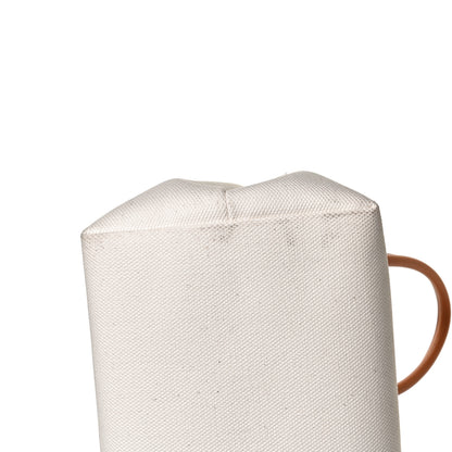 Celine Canvas Calfskin Logo Print Small Horizontal Cabas Natural Tan 11 of 14