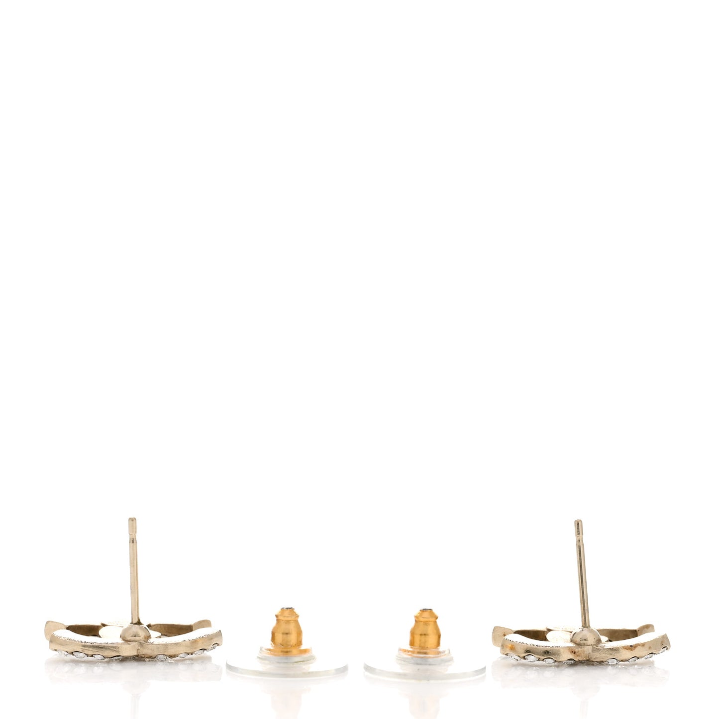 Crystal CC Earrings Gold