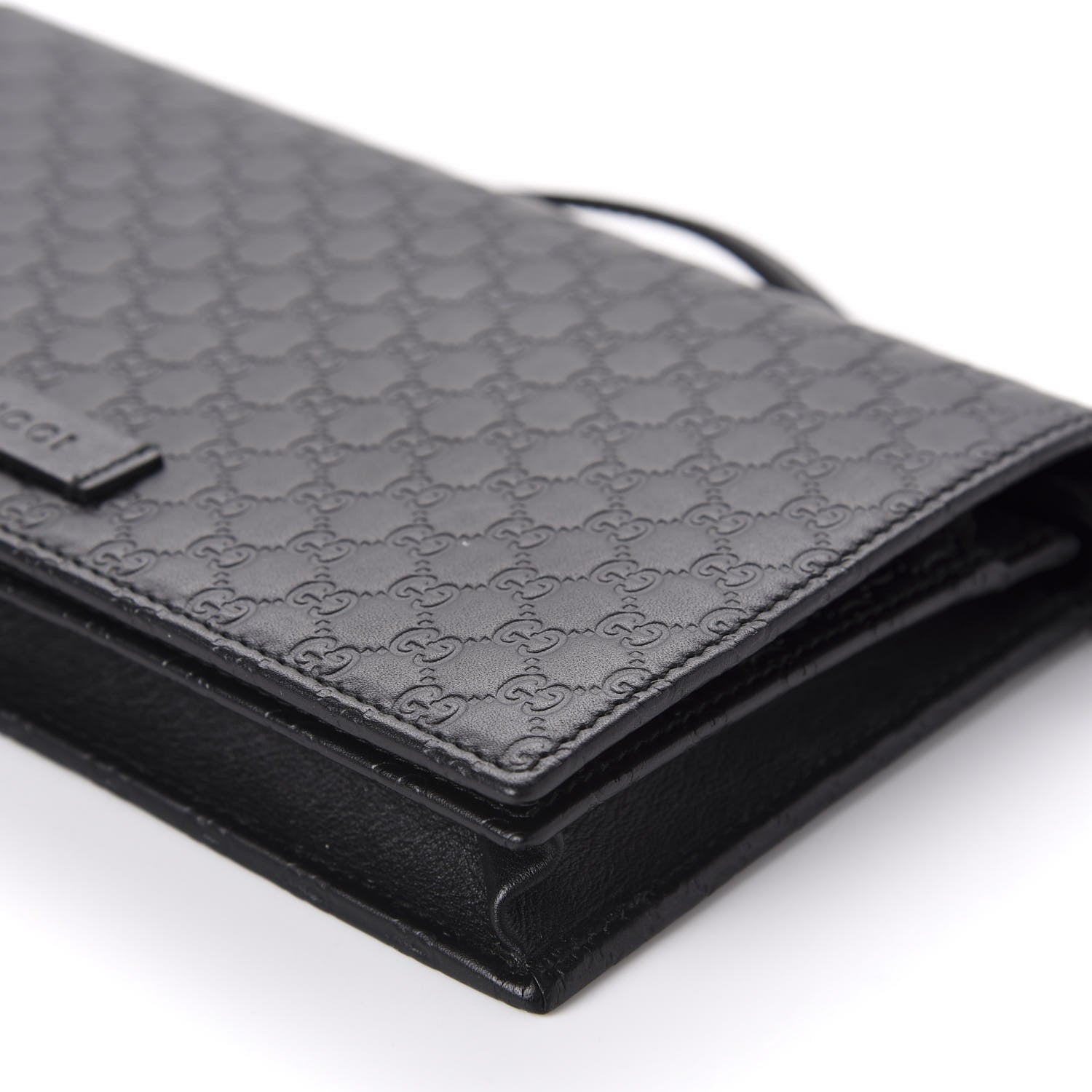 Gucci Microguccissima Crossbody Wallet Black 7 of 10