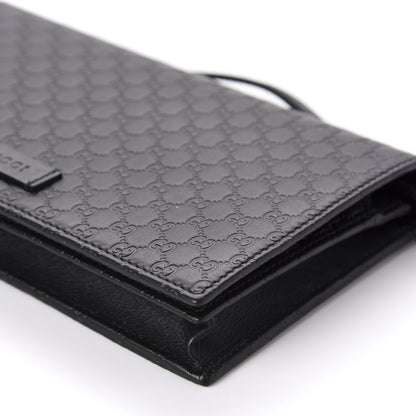 Gucci Microguccissima Crossbody Wallet Black 7 of 10