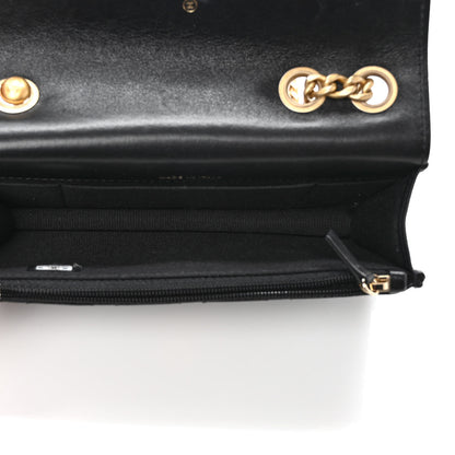 Chanel Lambskin Quilted Dynasty Flap Phone Holder With Chain Black 5 of 11