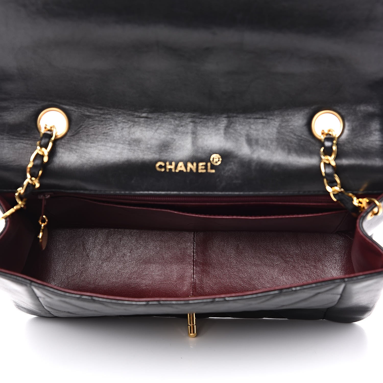 Chanel Lambskin Quilted Medium Single Flap Black 5 of 15