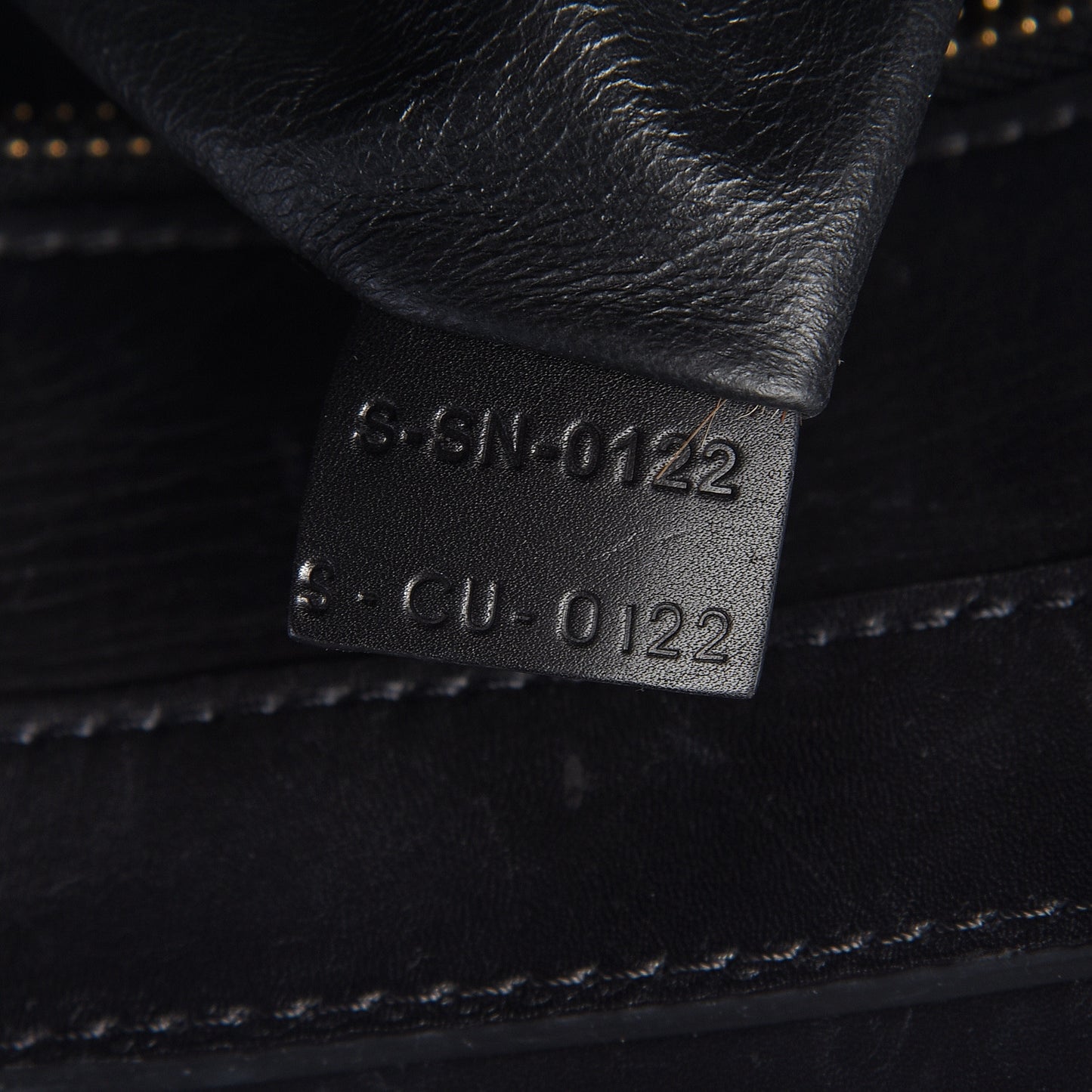 Satin Calfskin Suede Mini Tri-Color Luggage Almond