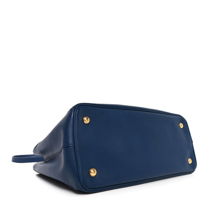 Prada Saffiano Lux Medium Tote Bluette 4 of 9
