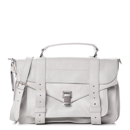 Proenza Schouler Lambskin Medium PS1 Satchel Pale Steel 1 of 13