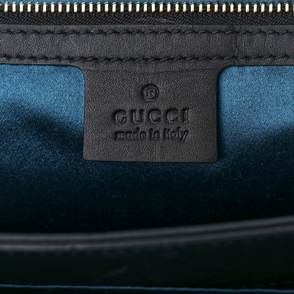 Gucci Suede Patent GG Web Medium Ophidia Chain Shoulder Bag Black 6 of 12