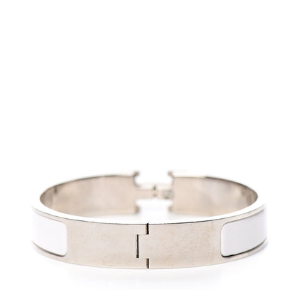 Hermes Enamel Narrow Clic Clac H Bracelet PM White 3 of 5