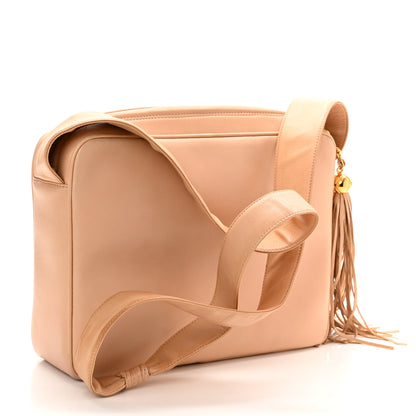 Chanel Lambskin CC Tassel Camera Case Beige 3 of 11