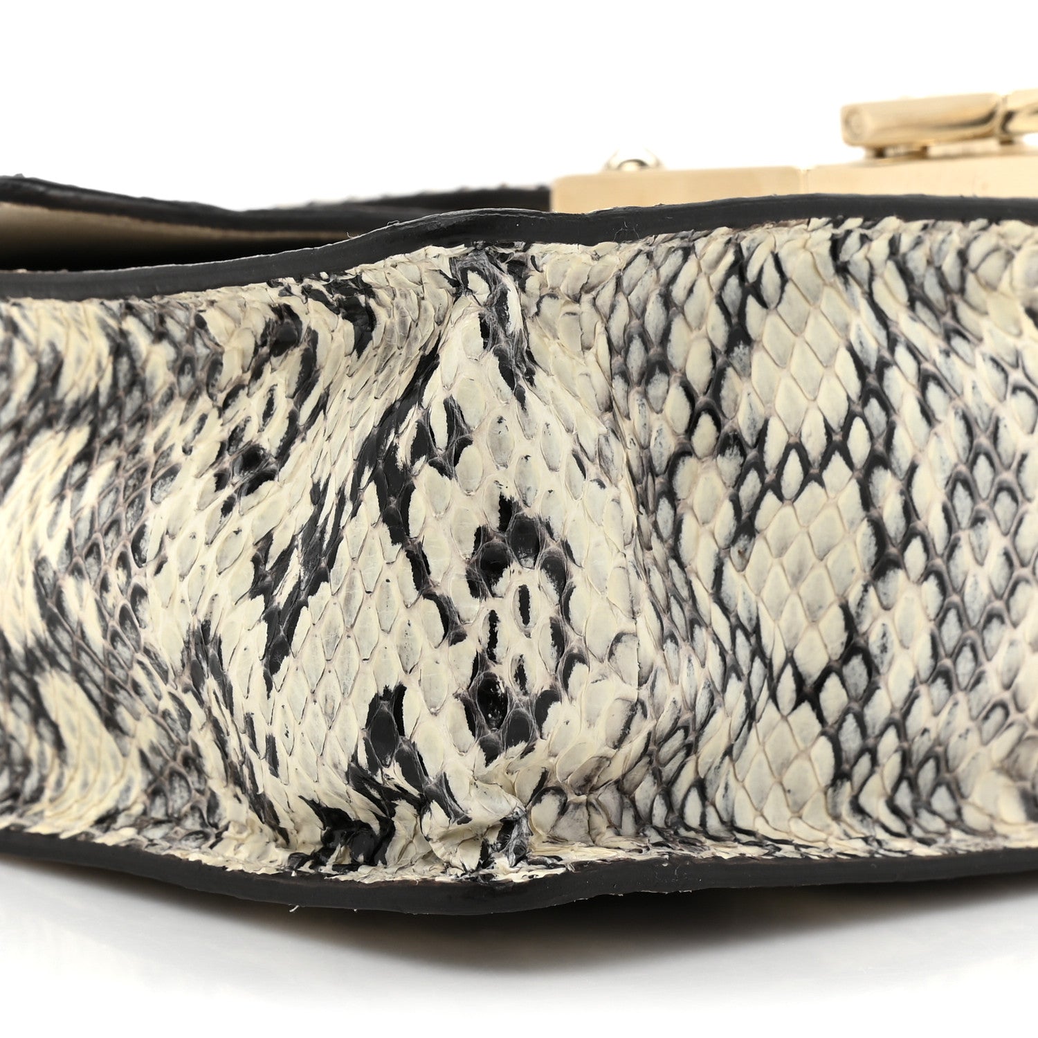 Jimmy Choo Snakeskin Rebel Crossbody Bag Black 8 of 12