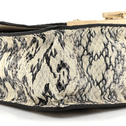 Jimmy Choo Snakeskin Rebel Crossbody Bag Black 8 of 12