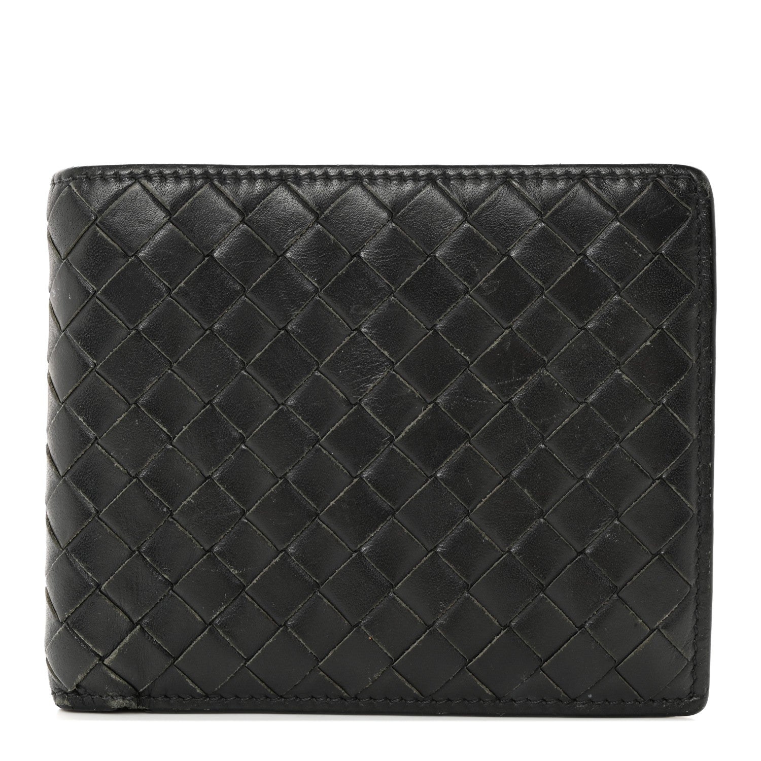 Bottega Veneta Nappa Intrecciato Bi-Fold Wallet Black 1 of 13