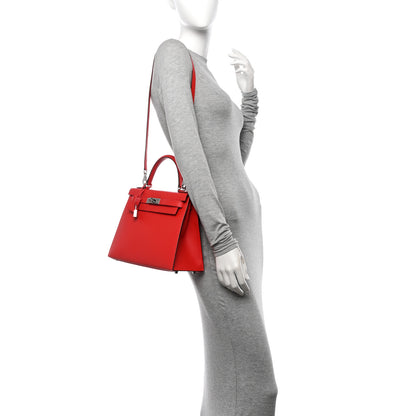 Hermes Epsom Kelly Sellier 28 Rouge de Coeur 2 of 12