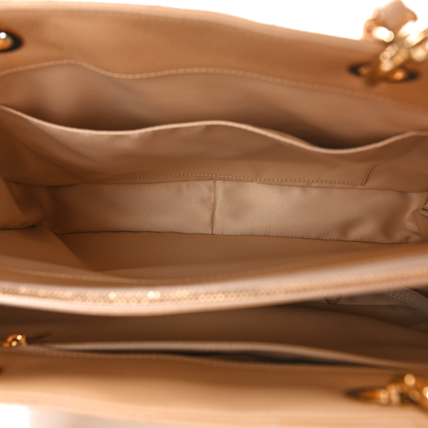 Chanel Caviar Quilted Grand Shopping Tote GST Beige 5 of 9