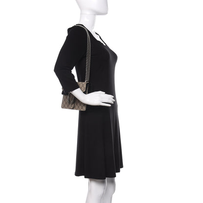 Gucci GG Supreme Monogram Mini Dionysus Shoulder Bag Black 2 of 10