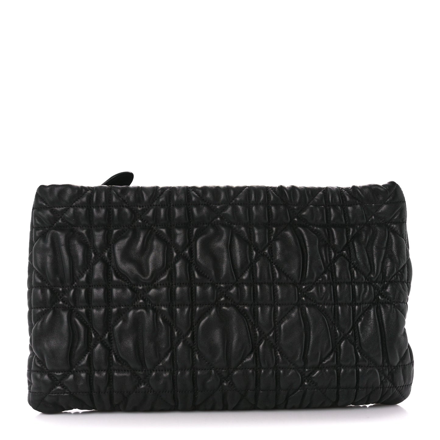 Lambskin Cannage Pouch Black