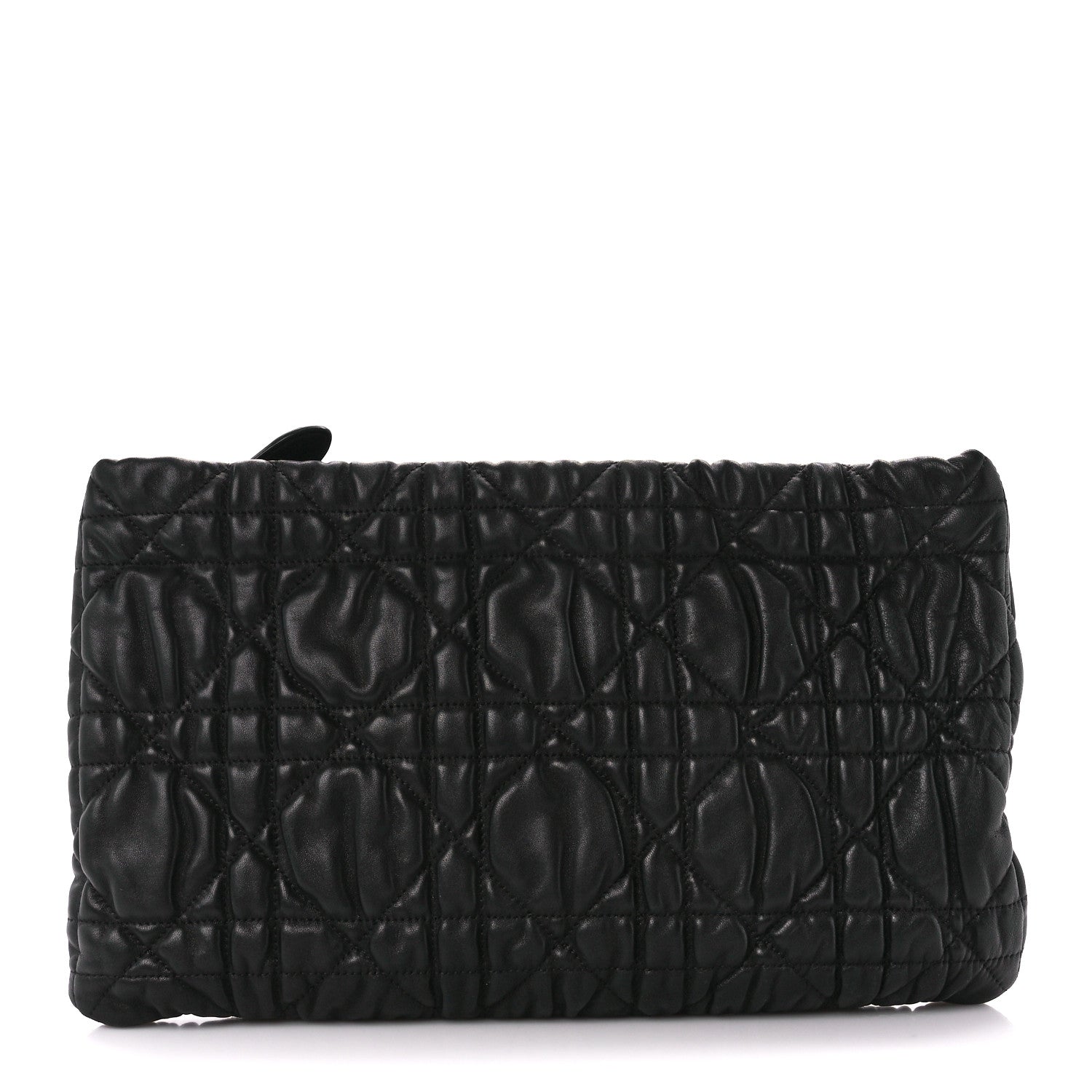 Christian Dior Lambskin Cannage Pouch Black 1 of 12