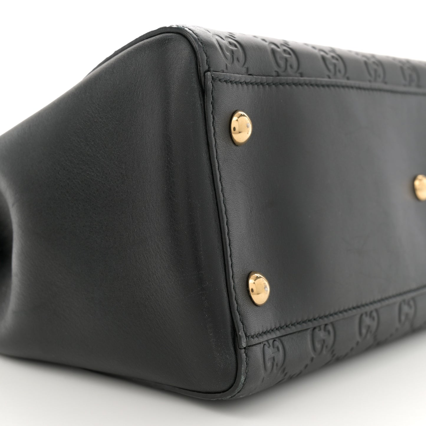 Guccissima Signature Medium Shoulder Tote Bag Black