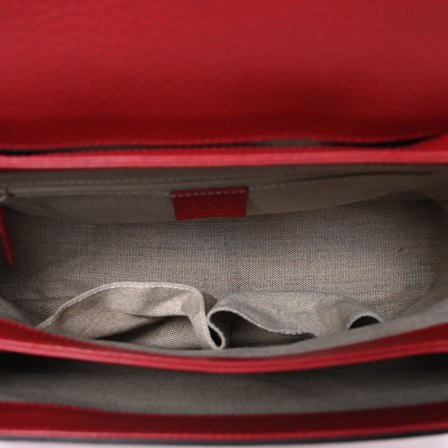 Dollar Calfskin Medium Interlocking G Top Handle Shoulder Bag Red