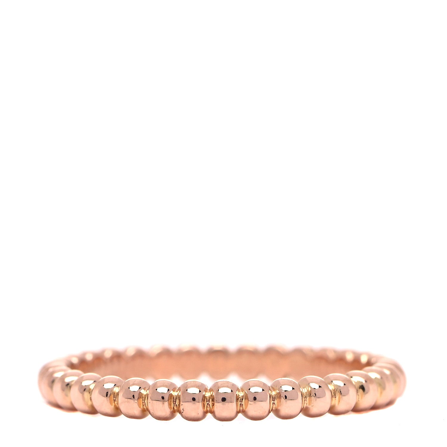 Van Cleef & Arpels 18K Rose Gold Small Perlee Ring 48 4.5 3 of 6