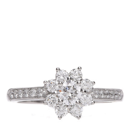 Tiffany Platinum Diamond Flora Ring 48 4.5 1 of 6