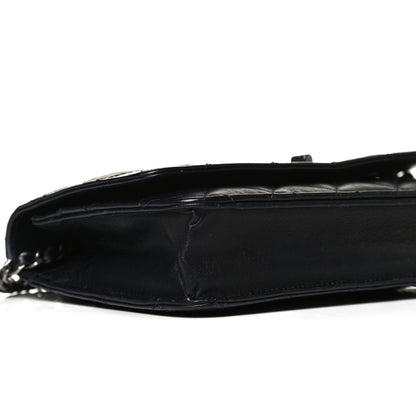 Chanel Aged Calfskin Quilted Reissue Wallet On Chain WOC Navy 9 of 15