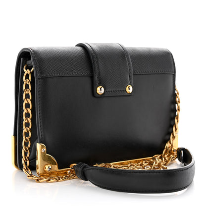 Prada City Calf Saffiano Cahier Astrology Bag Black 3 of 11