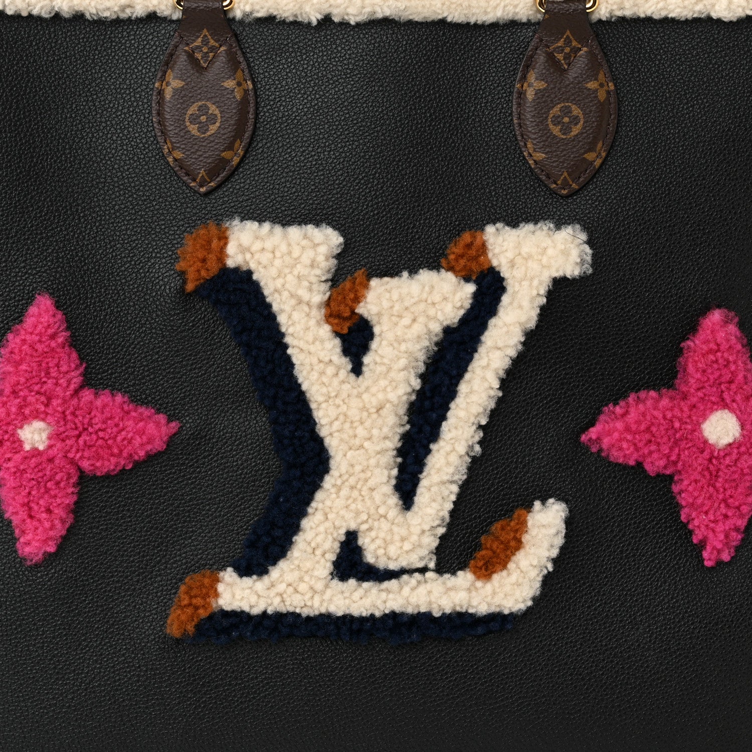 Louis Vuitton Calfskin Monogram Teddy Onthego GM Black 8 of 10