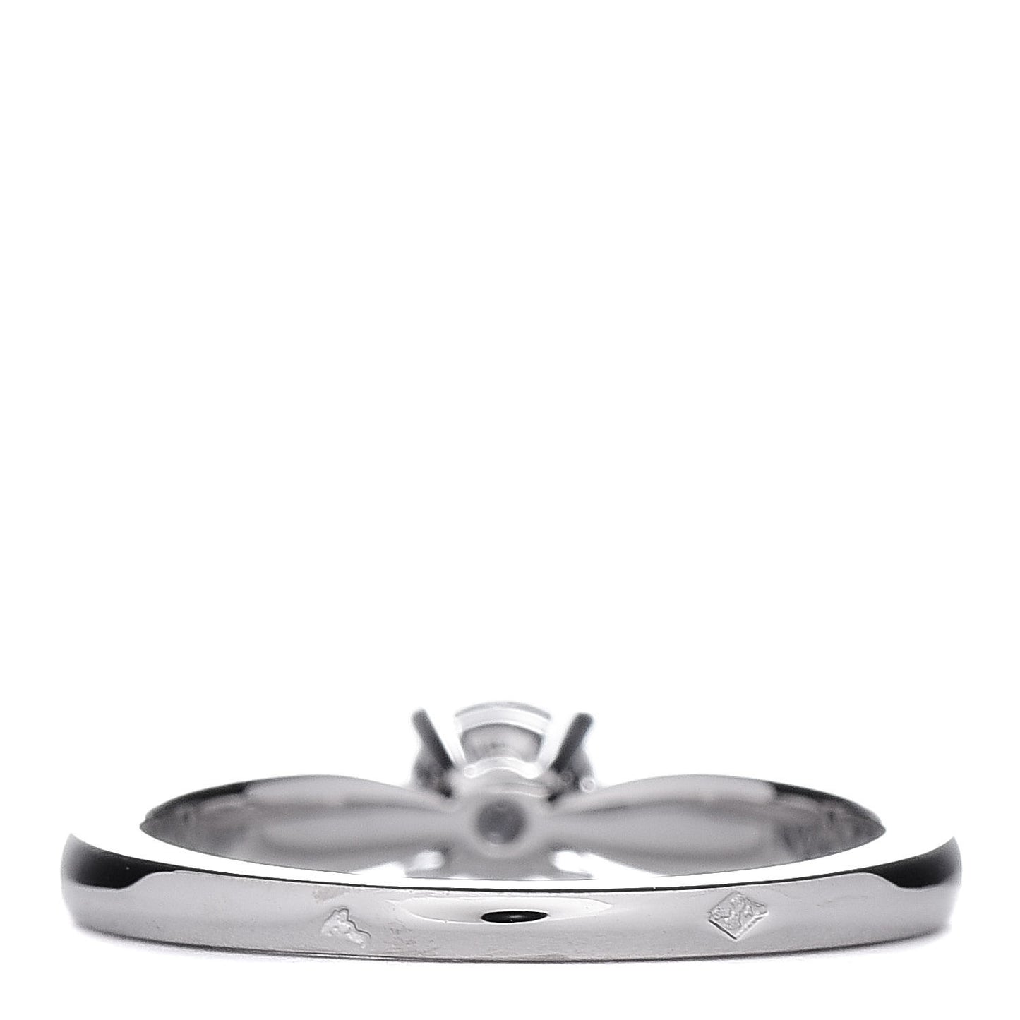Platinum Diamond .30ct Bonheur Solitaire Engagement Ring 49 4.75