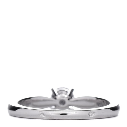 Van Cleef & Arpels Platinum Diamond .30ct Bonheur Solitaire Engagement Ring 49 4.75 4 of 7