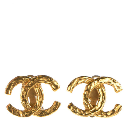 Chanel CC Clip On Earrings Gold 1 of 5