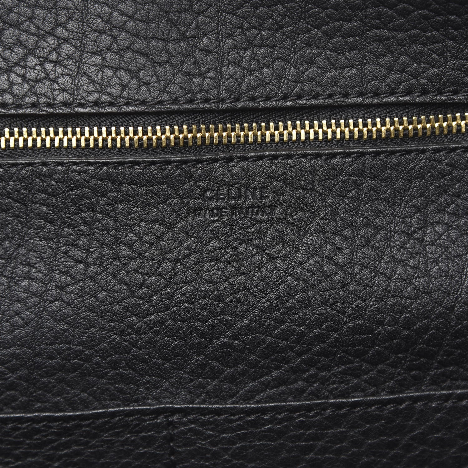 Celine Crisped Calfskin Small Tie Knot Tote Black 11 of 11