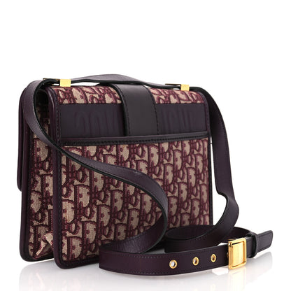 Christian Dior Oblique 30 Montaigne Flap Bag Burgundy 3 of 17