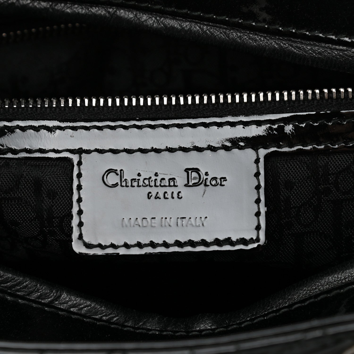 Christian Dior Patent Cannage Large Lady Dior Black 6 of 15
