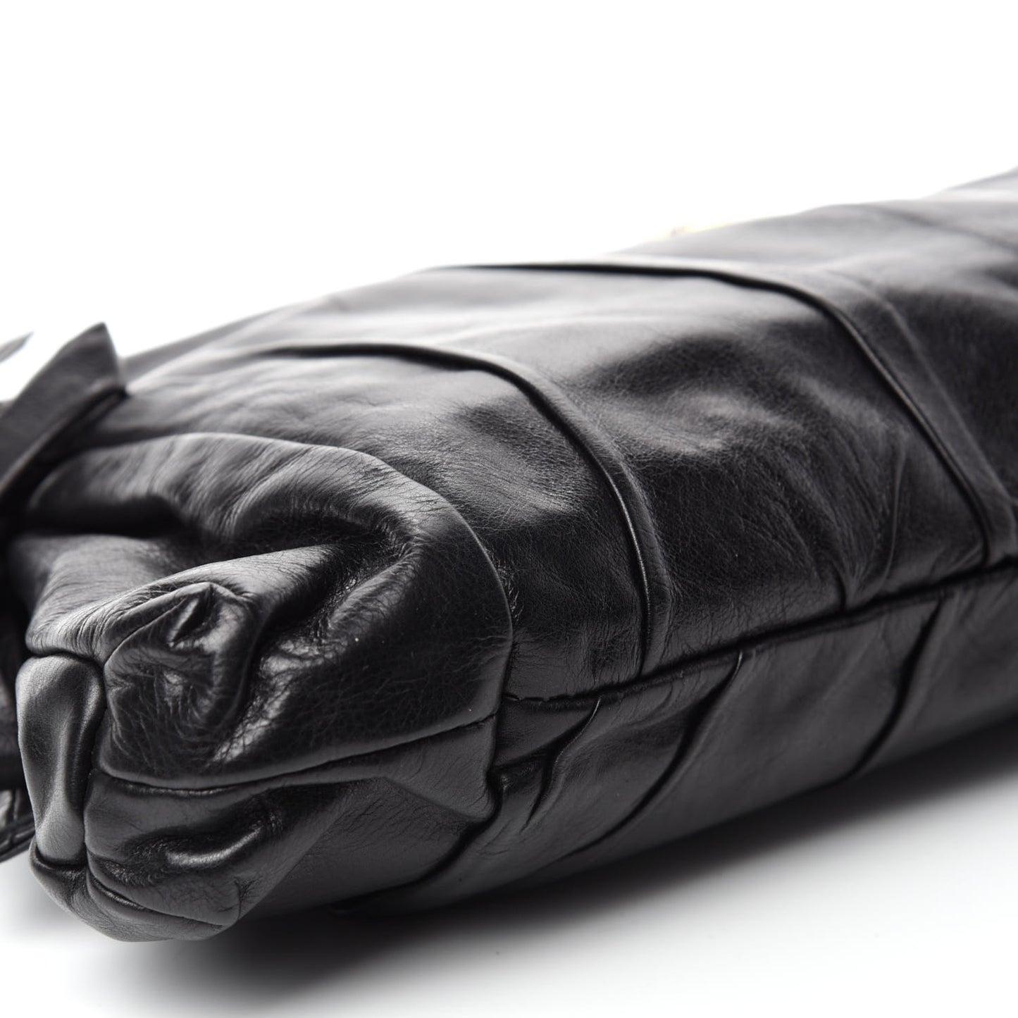 Calfskin Hysteria Large Clutch Black