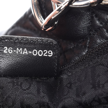 Christian Dior Lambskin Cannage Large Dior Soft Shopping Tote Black 7 of 15