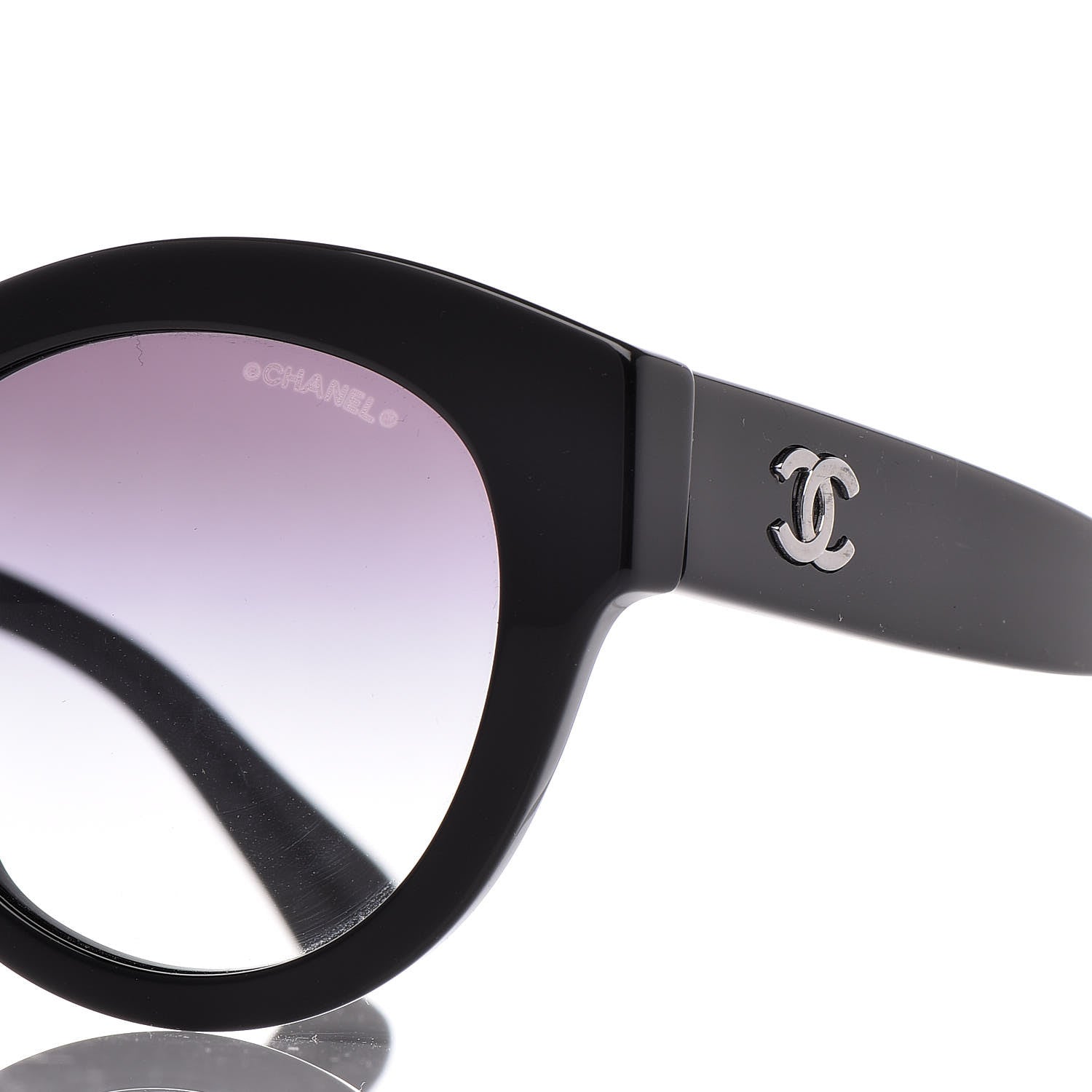 Chanel Acetate Butterfly Sunglasses 5371 Black 5 of 7