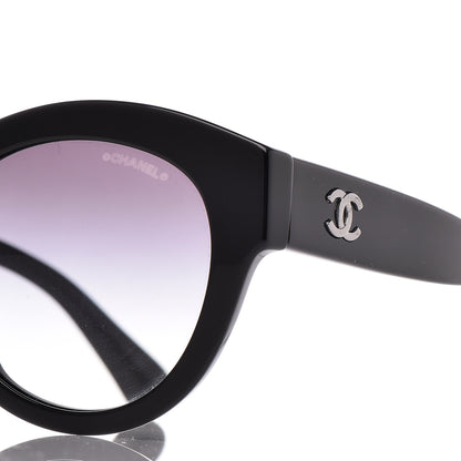 Chanel Acetate Butterfly Sunglasses 5371 Black 5 of 7