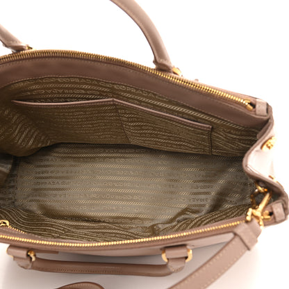 Prada Saffiano Small Galleria Double Zip Tote Cammeo 6 of 12