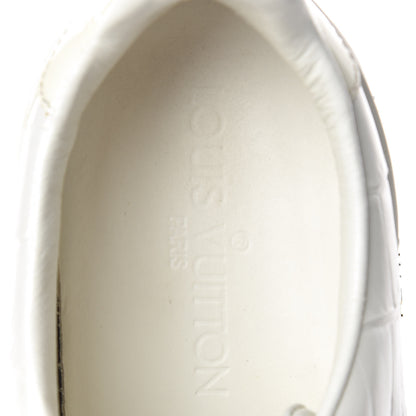 Louis Vuitton Calfskin Crocodile Embossed Frontrow Sneakers 36.5 White 8 of 9