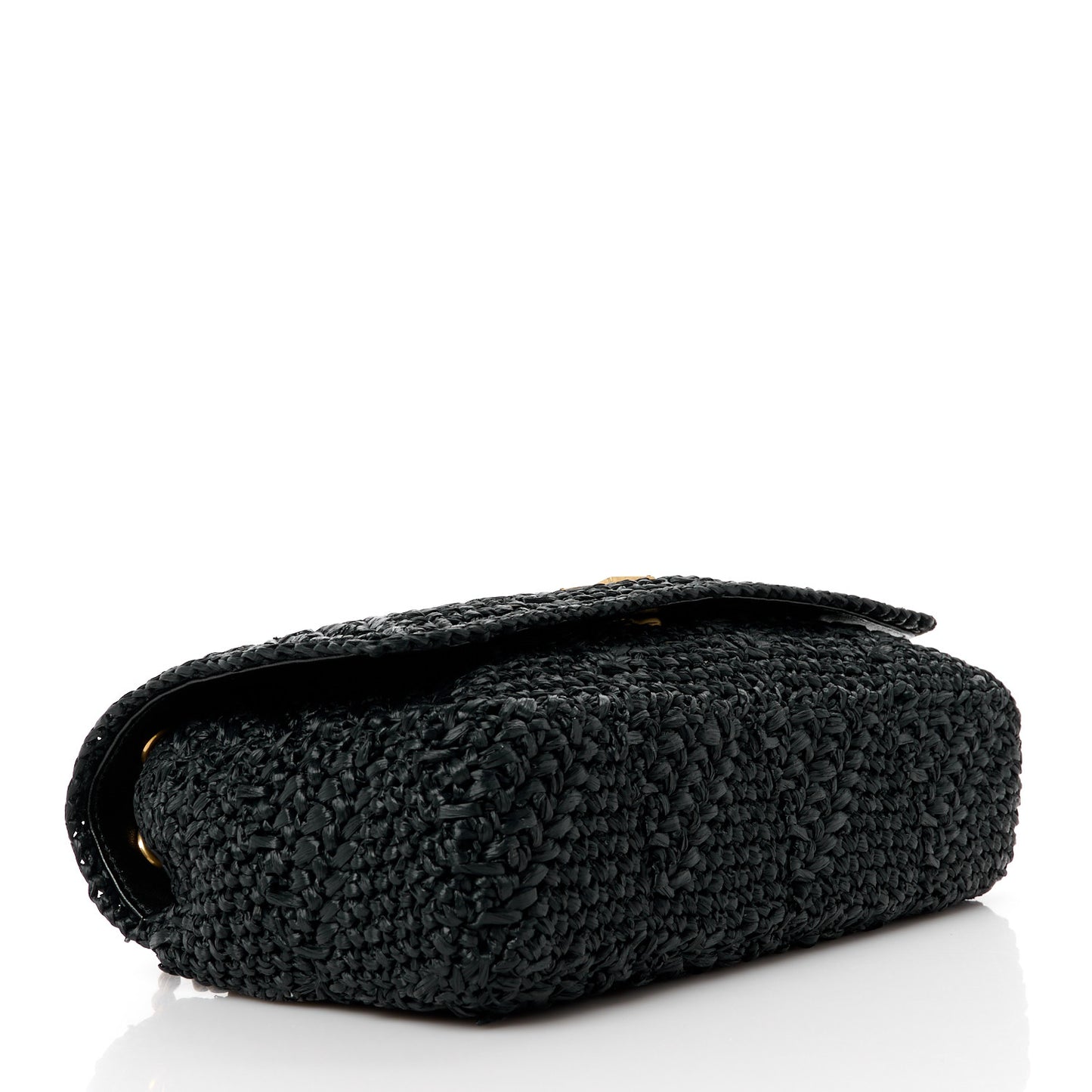 Raffia Monogram Medium Jamie Black